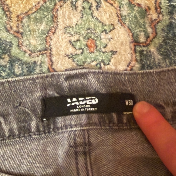Jaded London Grey Baggy Jeans Size 30 - Picture 2 of 2